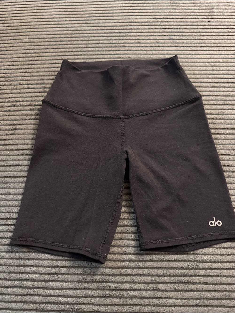 ALO Yoga Black High-Rise Bike Shorts